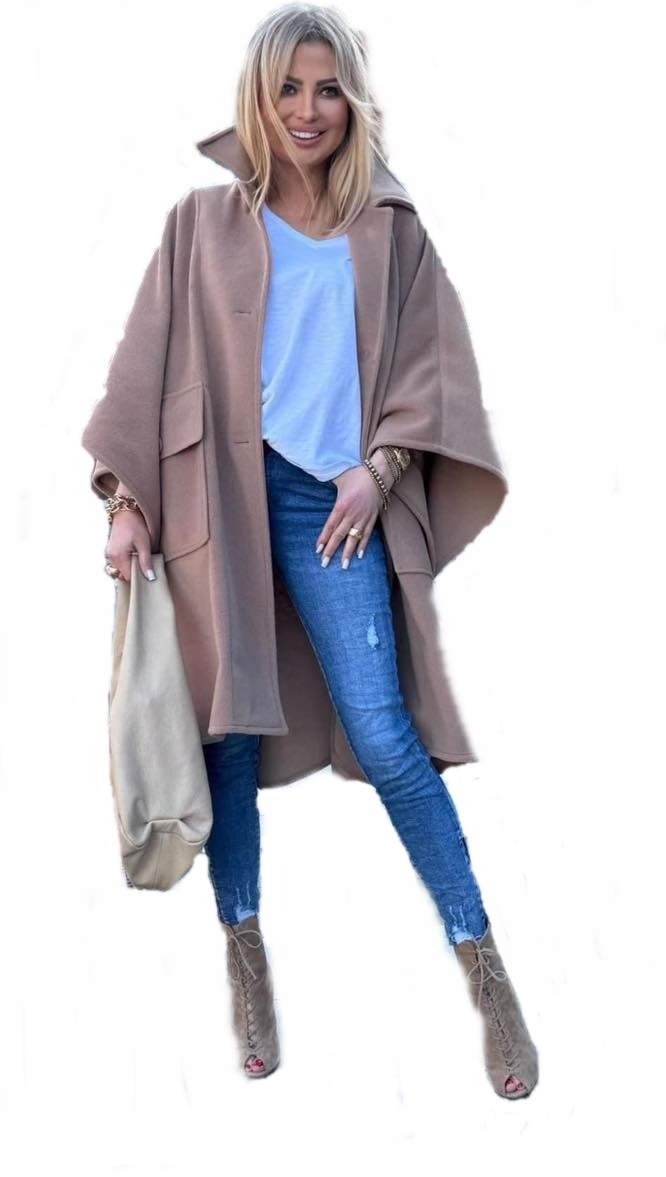 kabát pončo bunda By O La La 44 XXL