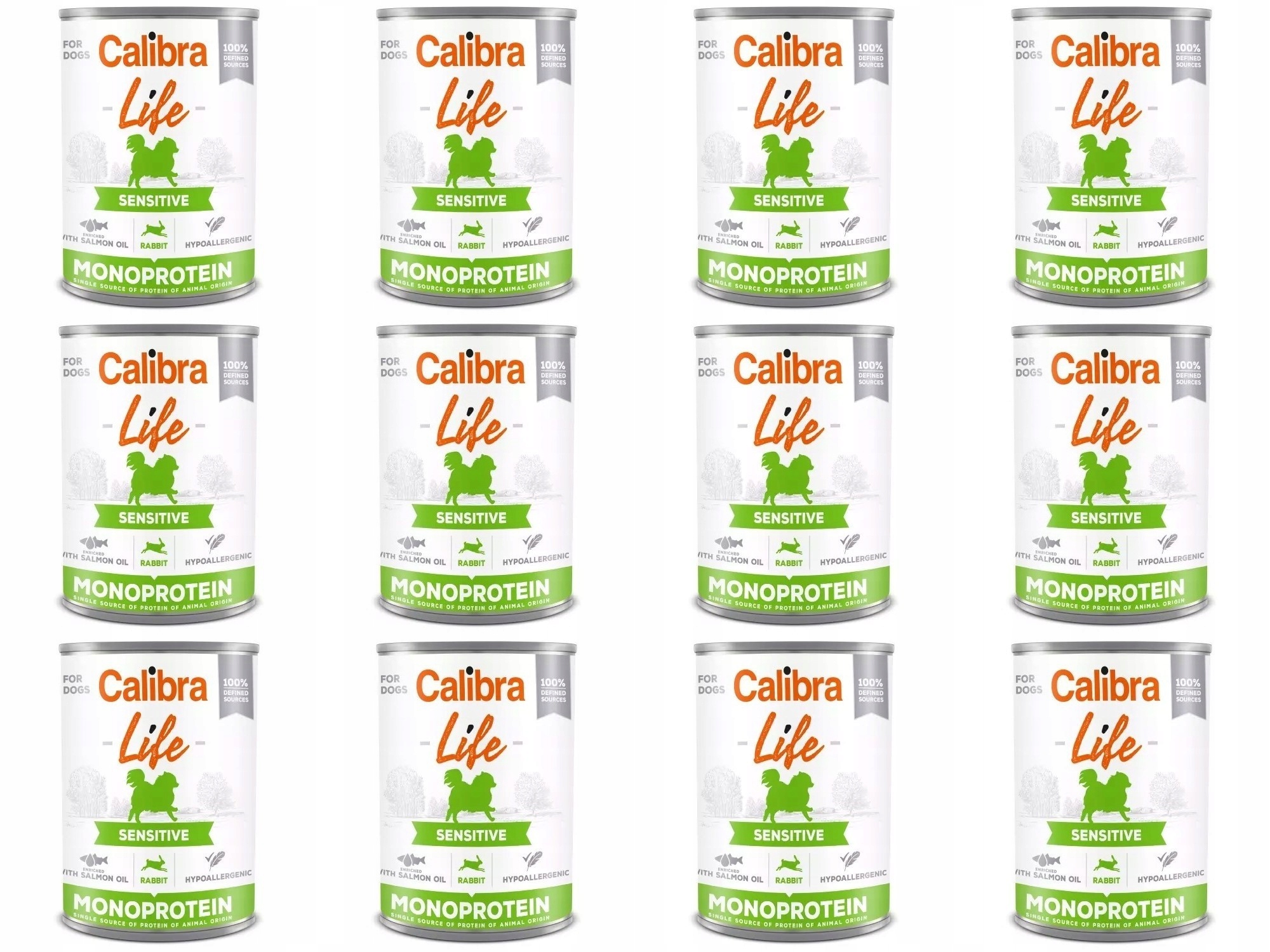Levně Calibra Life Monoprotein Rabbit 12 x 400 g bezobilná pro psy s králíkem