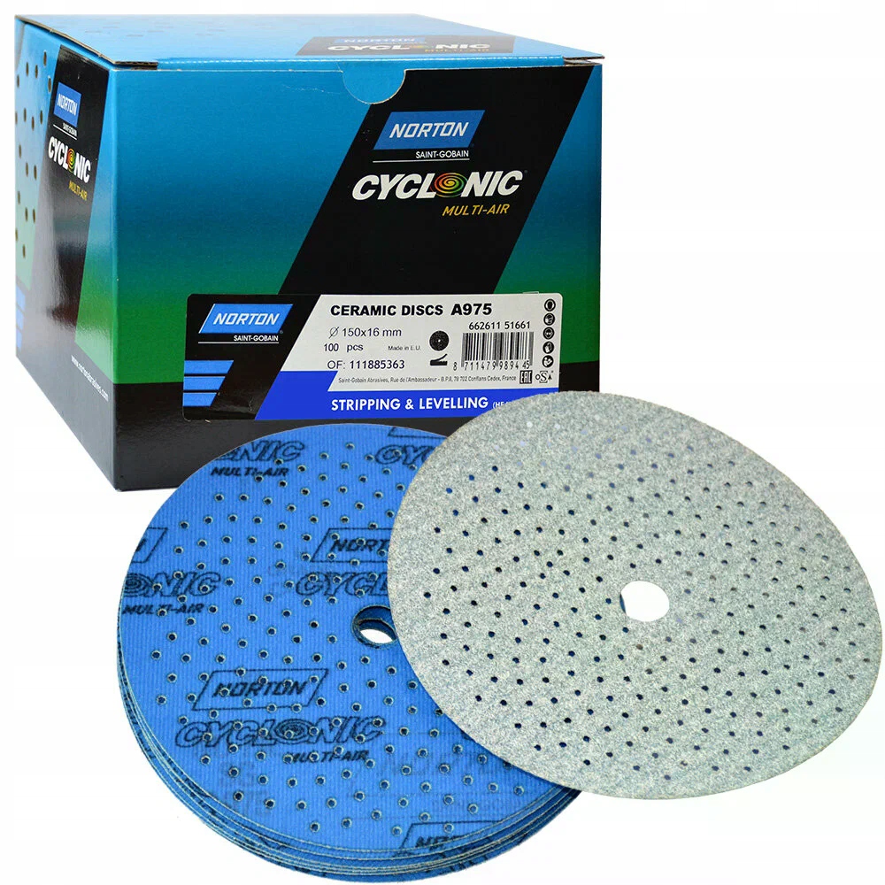 Brúsny Papier Norton Cyclonic Stripping&levelling P80 (100 ks) 150 mm