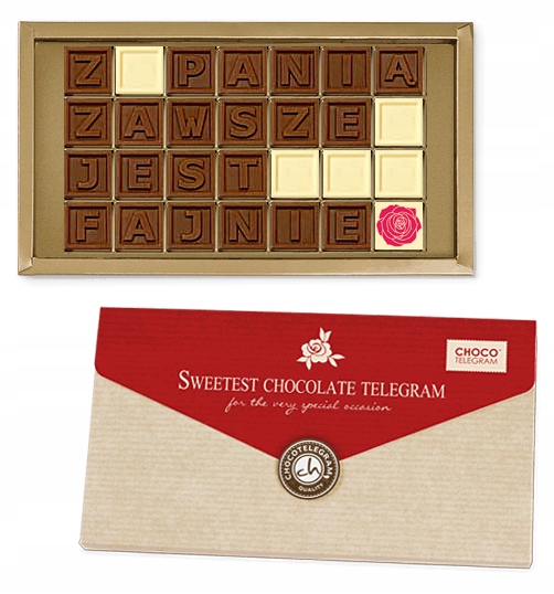 Czekolada słodki Na Dzień Nauczyciela Z Panią zawsze jest