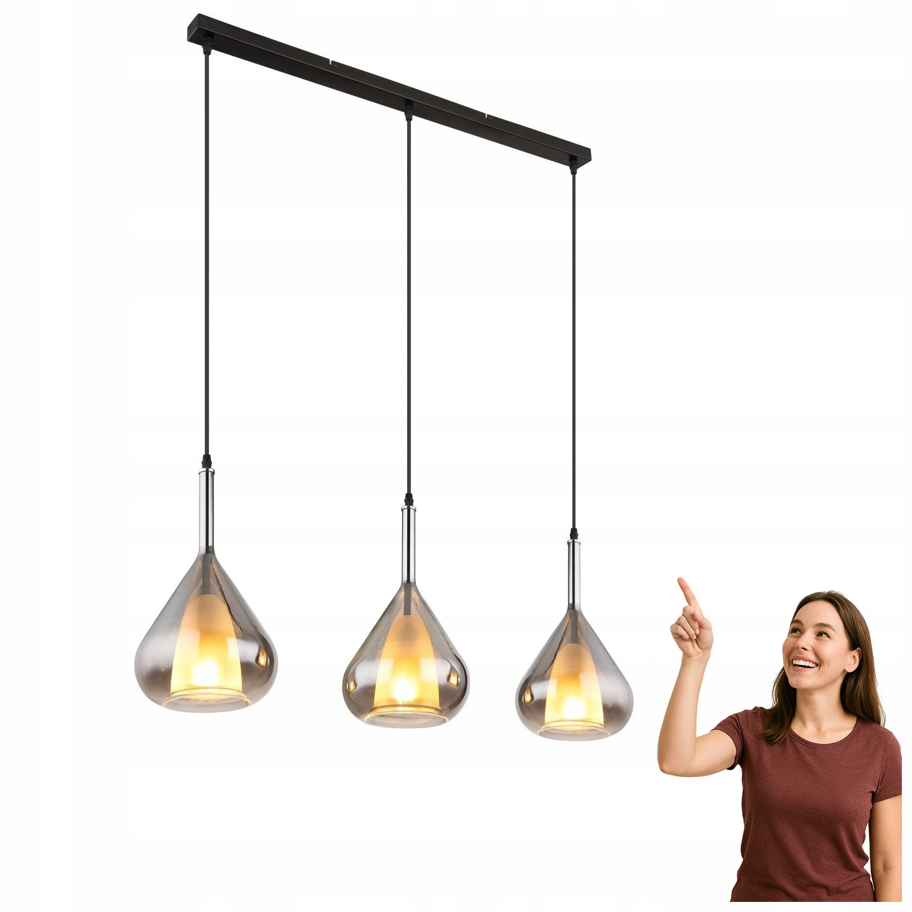 Závesná lampa Geeky 15542-3 Globo