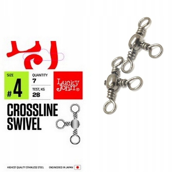 Lj Krętlik Potrójny Crossline Swivel #12 10szt.