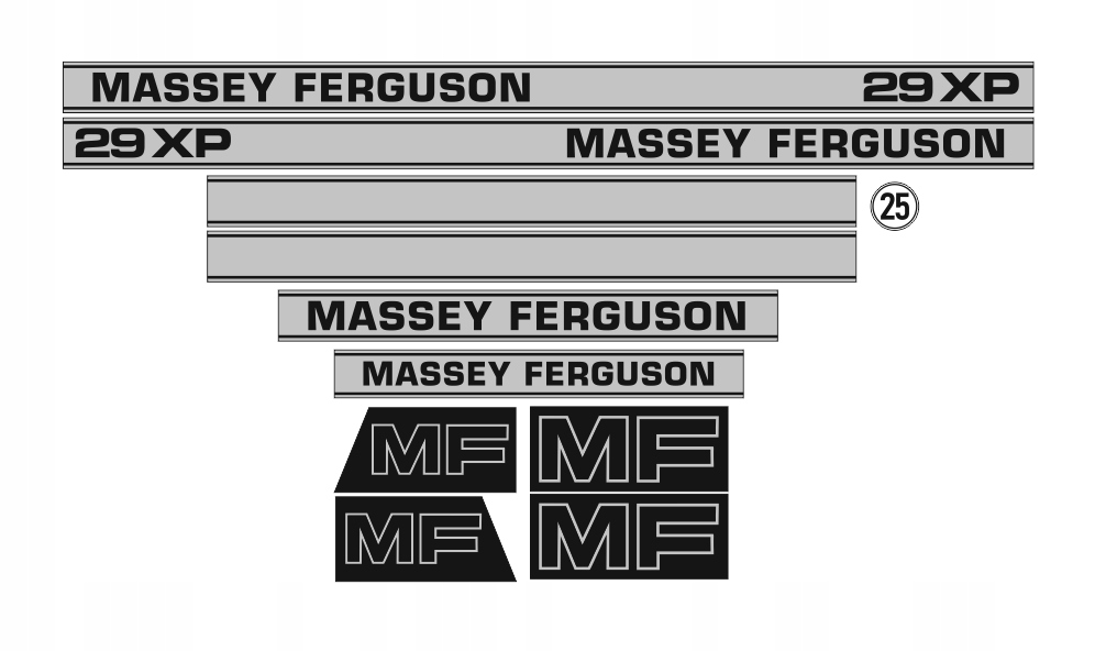 Samolepky samolepka Massey Ferguson Mf 29XP