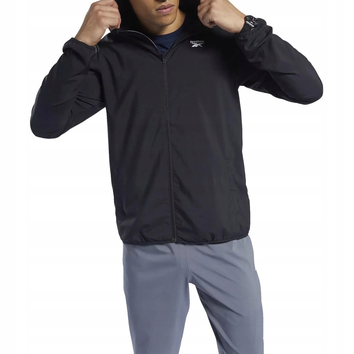 Pánská bunda Reebok 100038788 ID Train Woven Jacket FP9172 Černá L