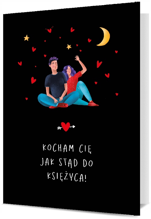 

Kartka na Walentynki dla zakochanych love PD1991