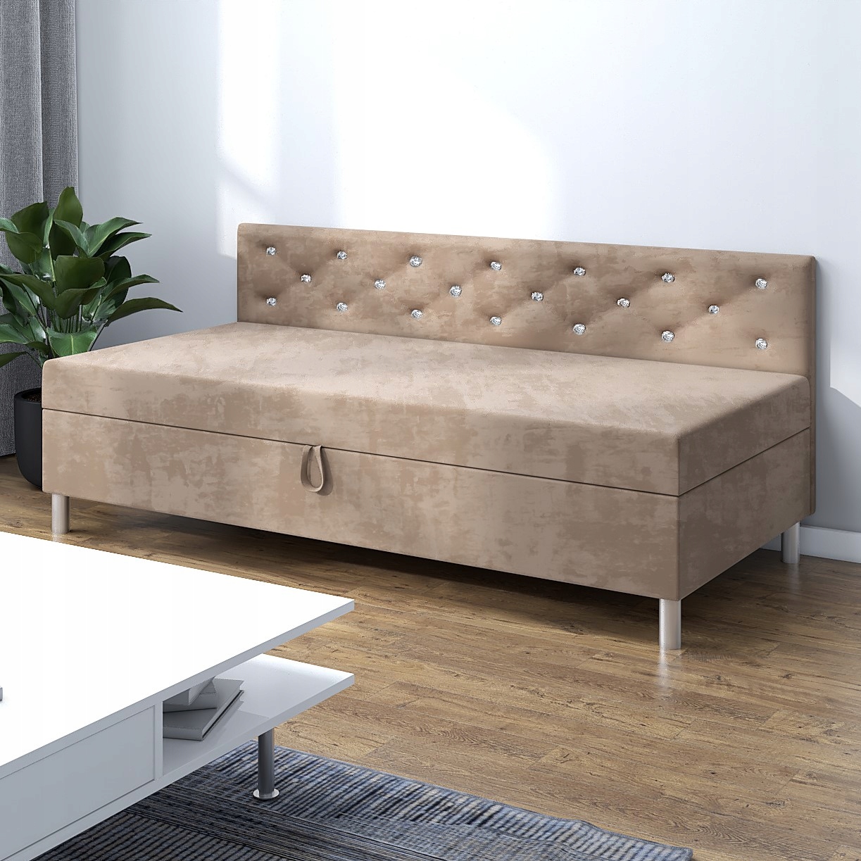 Elegantní gauč do ložnice 90x195 Lůžko Princess+ bok