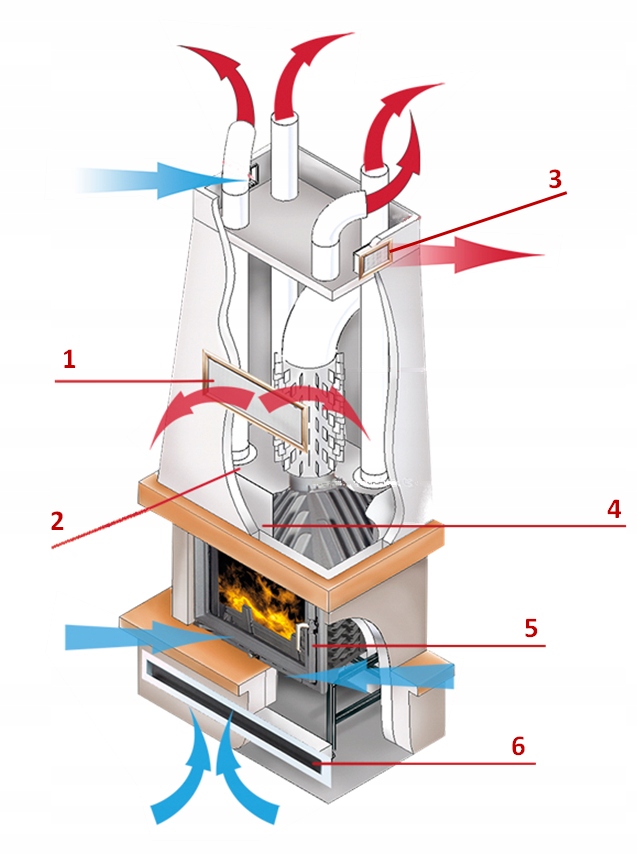 Kratka kominkowa grafitowa 22x30cm z żaluzją Kolor dominujący odcienie szarości