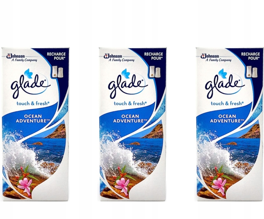 GLADE TOUCH FRESH OCEAN MORSKI SKONCENTROWANY ODŚWIEŻACZ ZAPAS 3x10ml