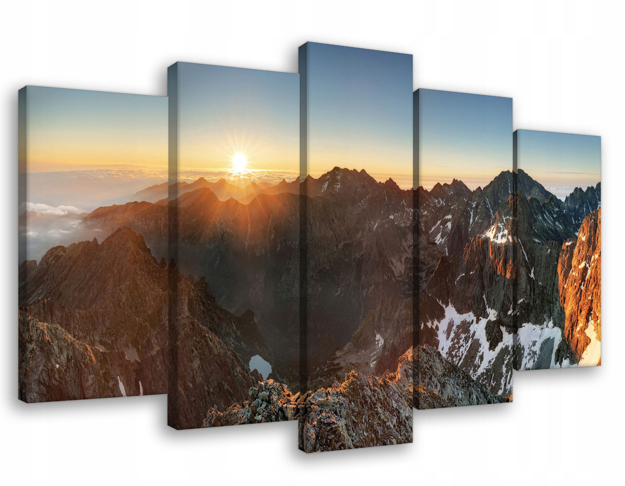 Obraz Na Plátně Canvas 100x60 Hory Tatry Slunce