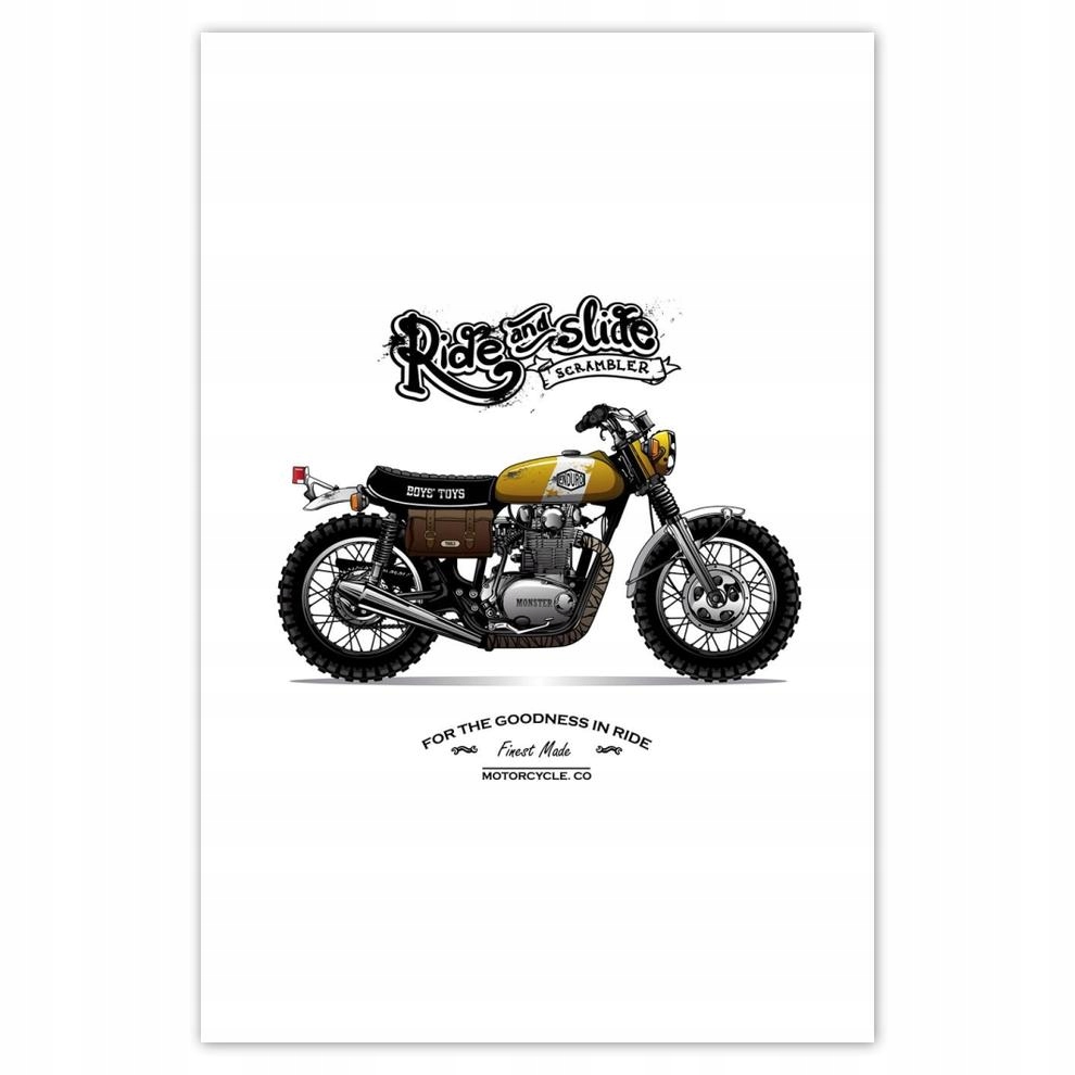 

Plakat 62x93 Motocykl Zabytek Vintage