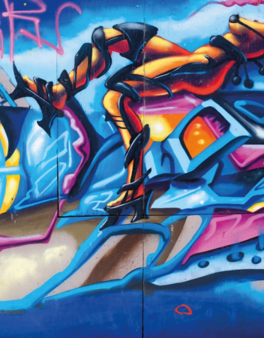 Fototapeta Farebné Moderné Graffiti 200 x 255 cm, štruktúra 350 g