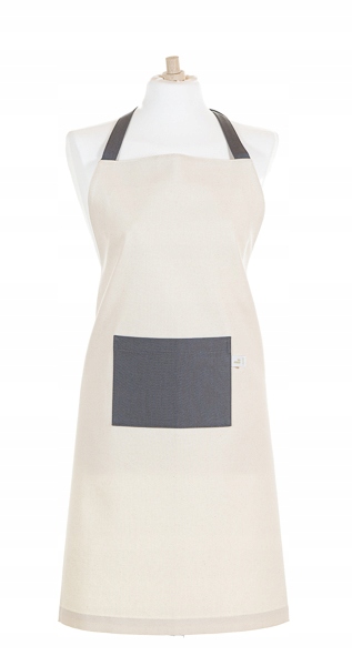 

Fartuch kuchenny ecru-szary Lukarna