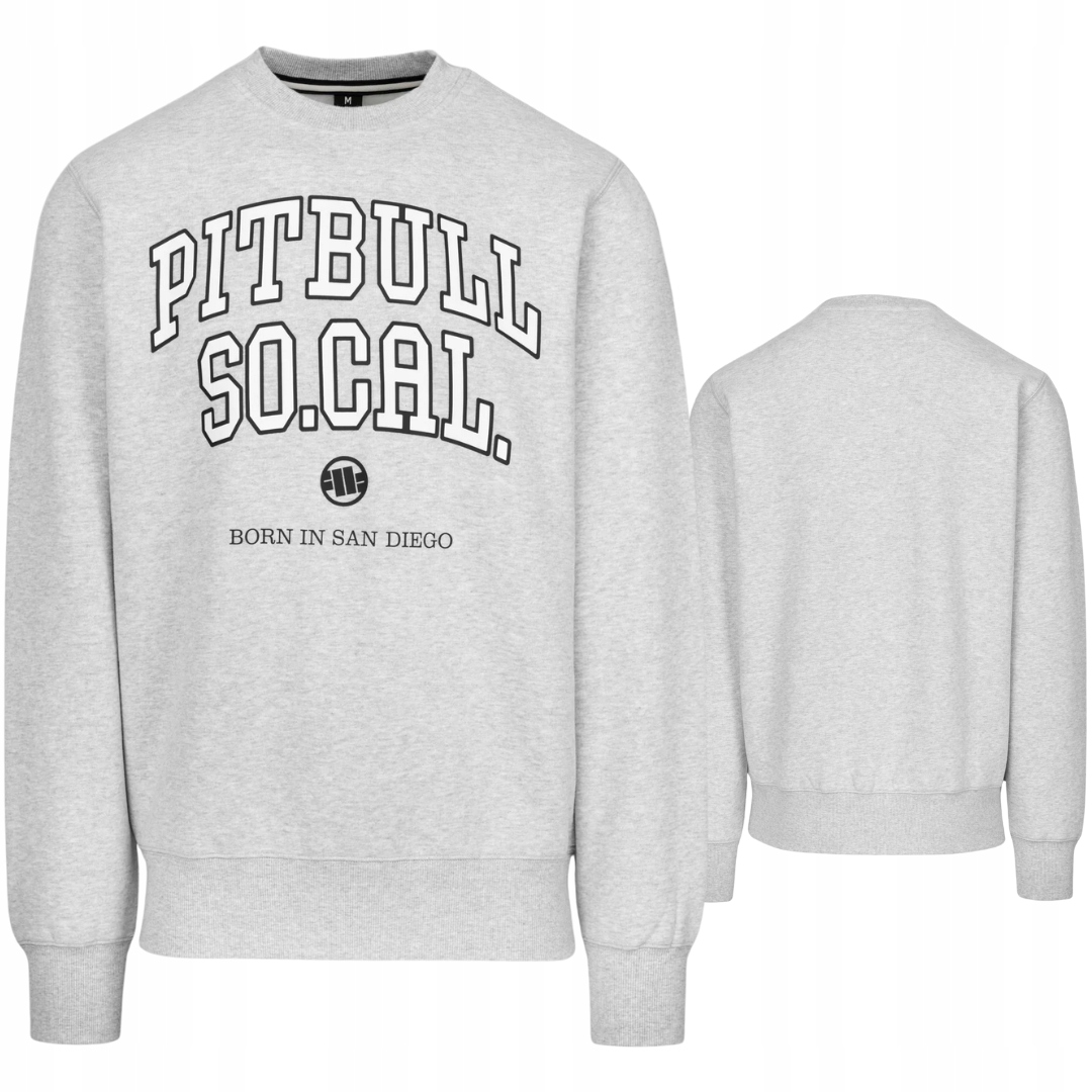 Pitbull West Coast Pánská Mikina So Cal Šedá Grey Melange XXL