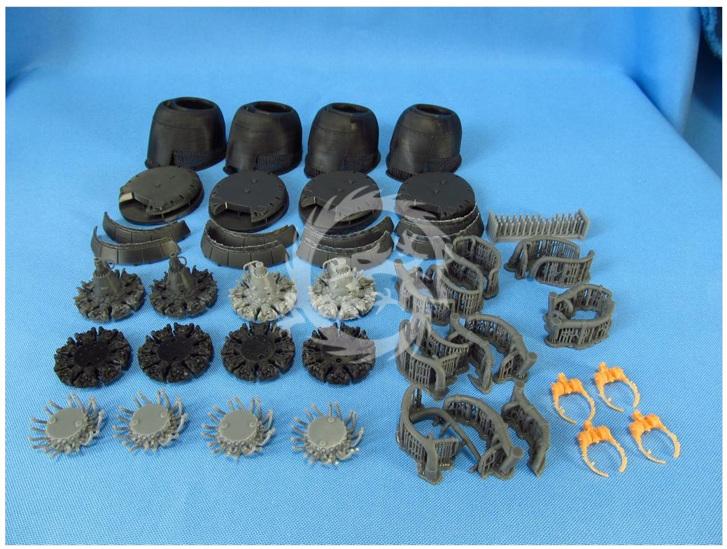 B-29. Motory s kapotáží-Revell Metallic Details MDR48111 v měřítku 1/48