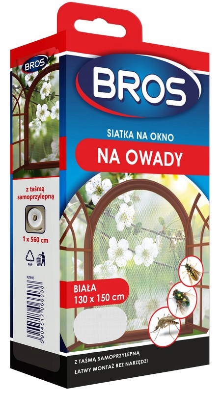 

Biała Siatka Na Okno 130x150 Moskitiera Bros