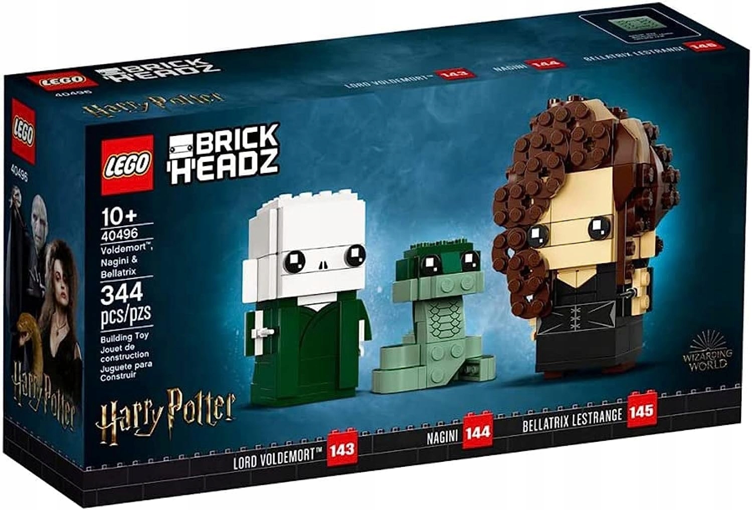 Lego BrickHeadz 40496 Voldemort, Nagini i Bellatrix Harry Poter