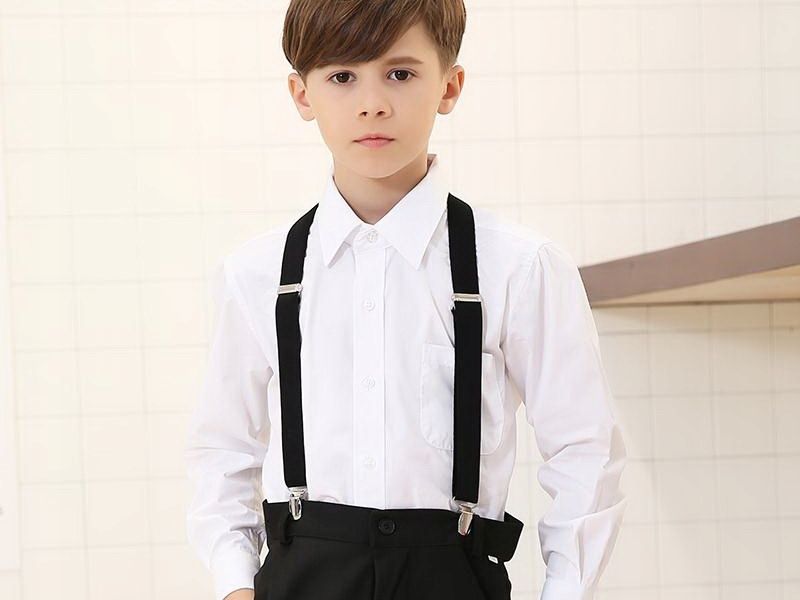 Czarne SZELKI CHŁOPIĘCE DZIECIĘCE REGULOWANE dla Dziecka Kod producenta L69