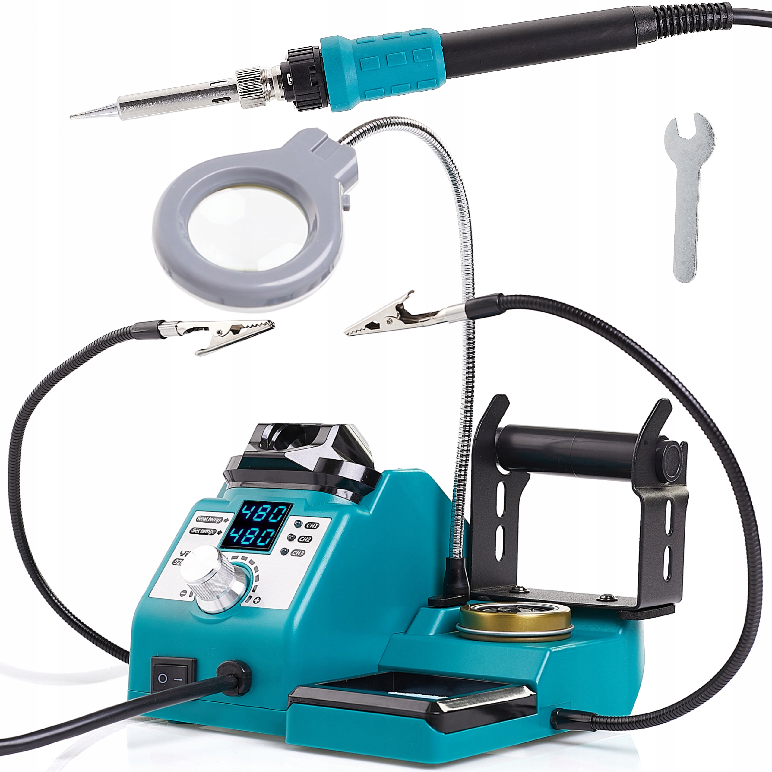 Stacja Lutownicza Grotowa Techrebal Yihua 926 Led IV 130W Lampa Lupa 900M