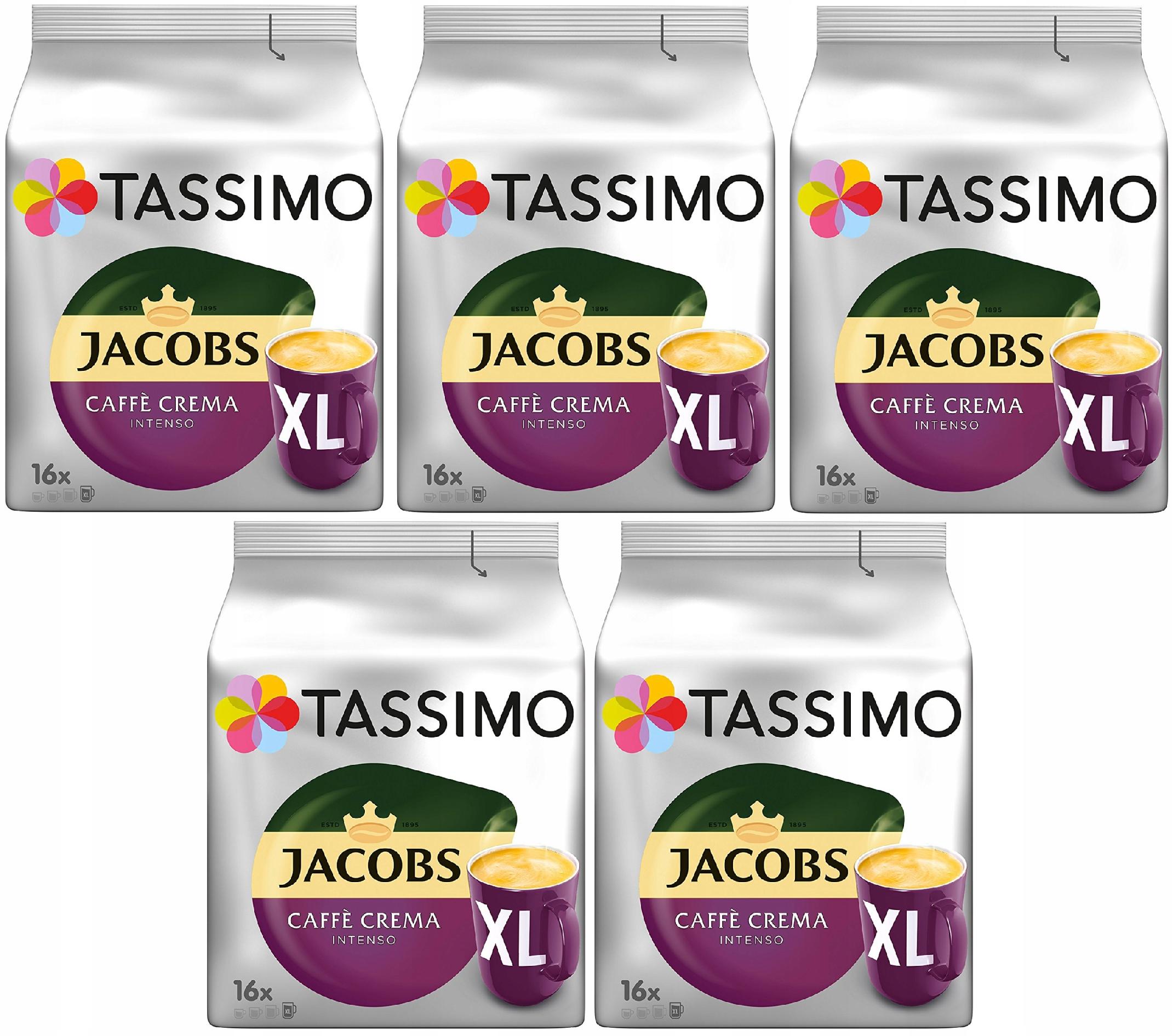 Kapsułki 5 x 16 Tassimo Caffe Crema Intenso XL