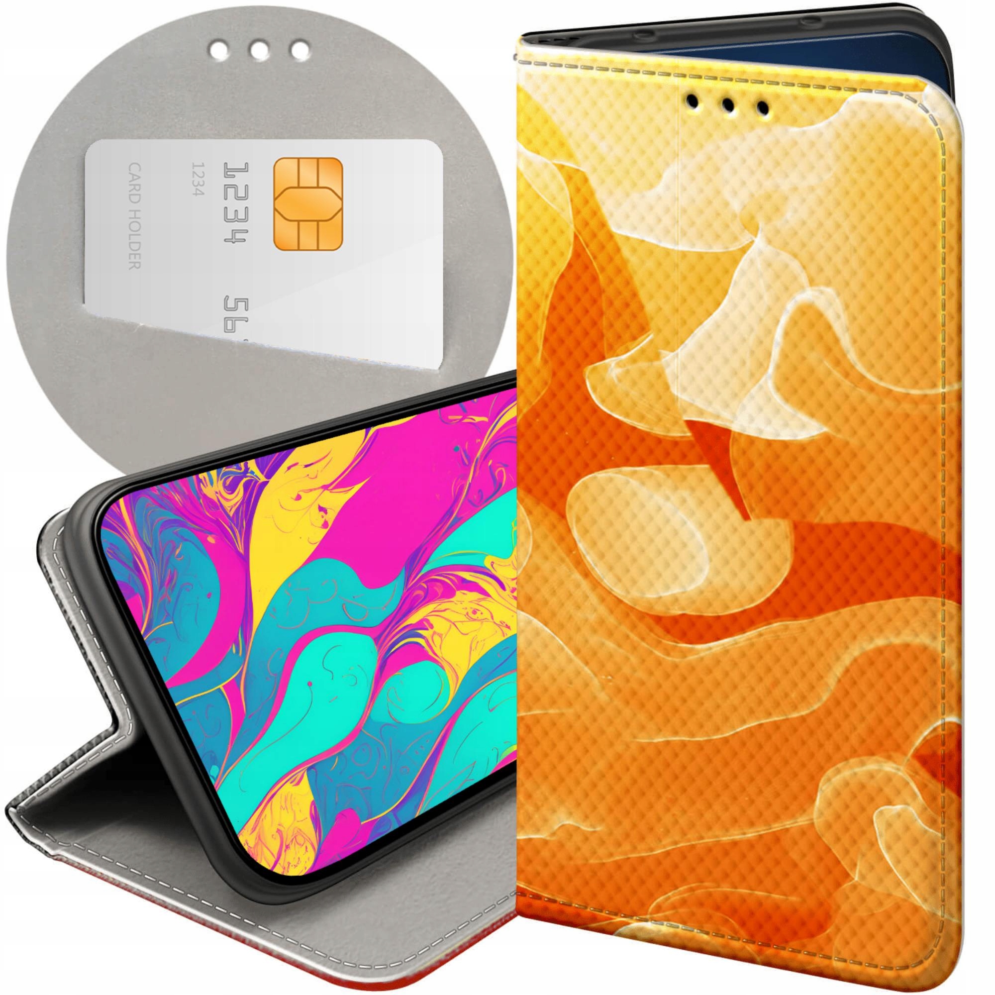 Etui Z Klapką Do Honor MAGIC7 Pro Pomarańczowe Pomarańcze Orange Case