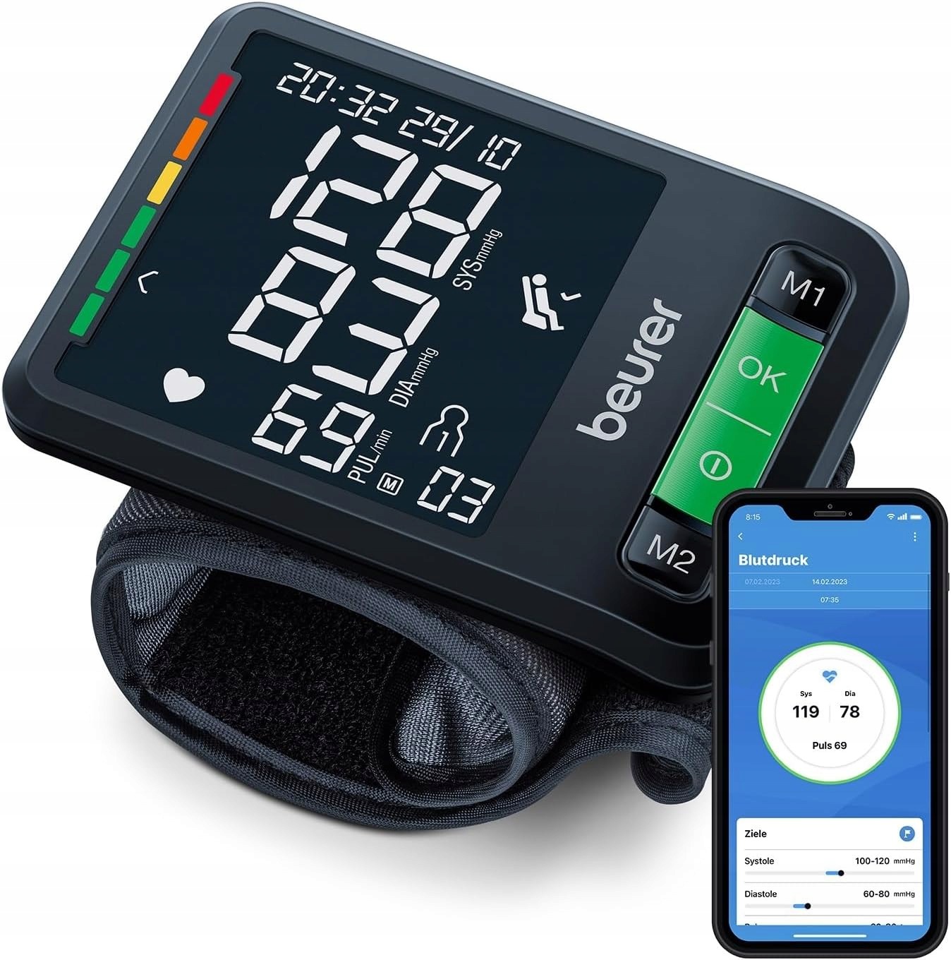Beurer Bc 87 Ciśnieniomierz Nadgarstkowy Na Nadgarstek Bluetooth