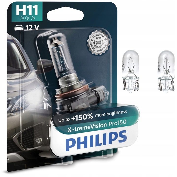 

Żarówka H11 Philips X-treme Vision PRO150 +150%