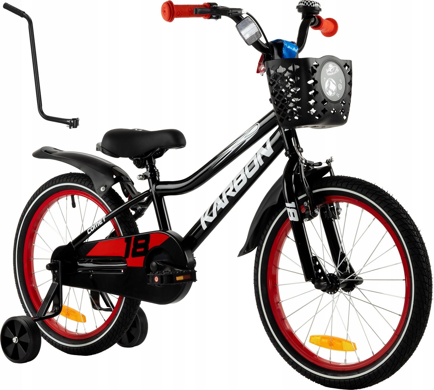 Rower dziecięcy 18 cali Dla Chłopca Karbon Alvin Lekki Rowerek Prowadnik