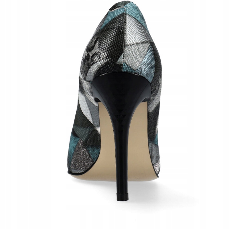 Arturo Vicci Szpilki szare w trójkąty 37 Rozmiar 37