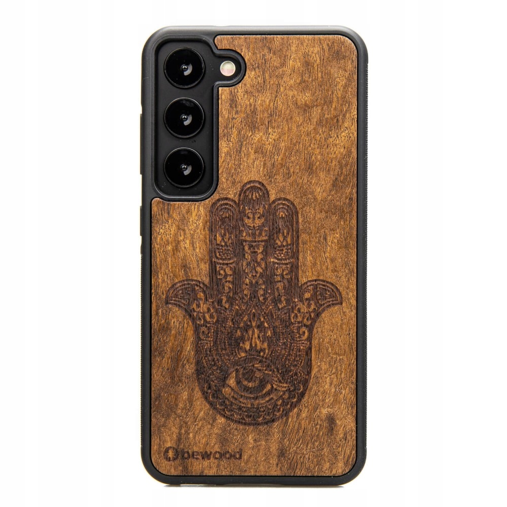 Dřevěné Pouzdro Bewood pro Samsung Galaxy S23 Hamsa Imbuia