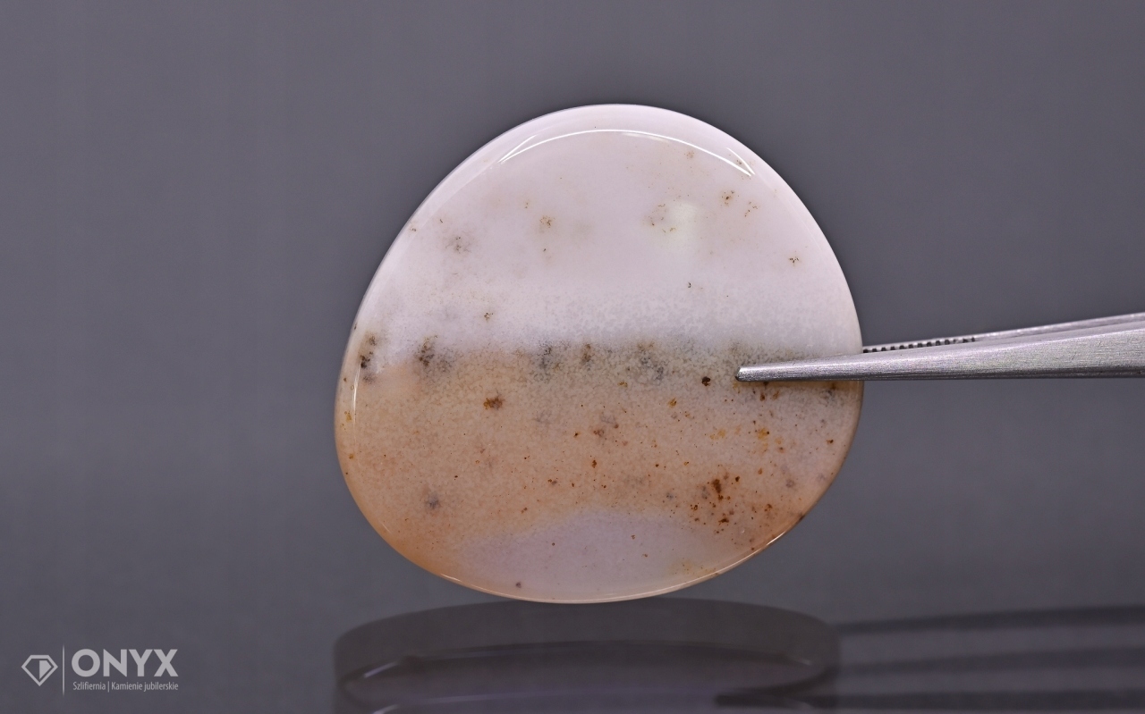 Dendritový achát z Kazachstánu konvexní dlaždice nere