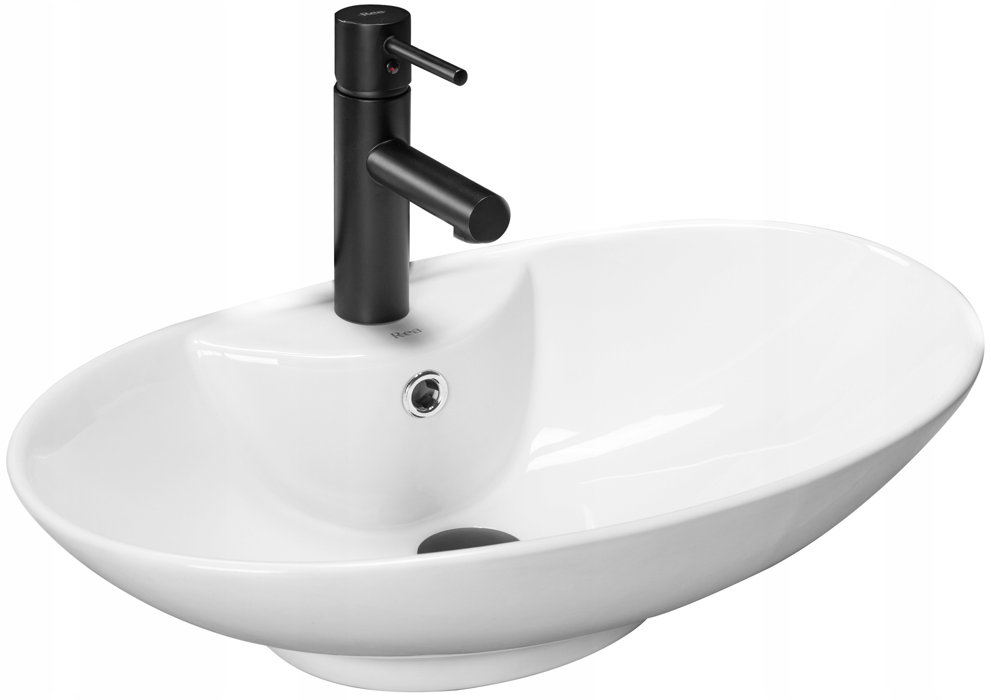 

Umywalka Rosa 2 nablatowa ceramiczna Rea biała