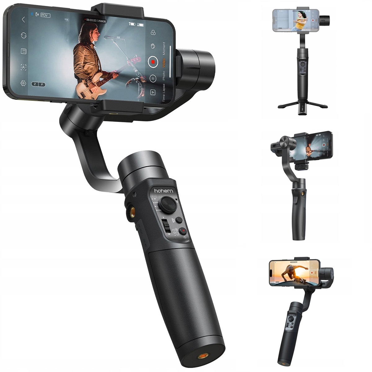 Hohem iSteady Mobile+ 2024 Gimbal ręczny Stabilizator do telefonu smartfona
