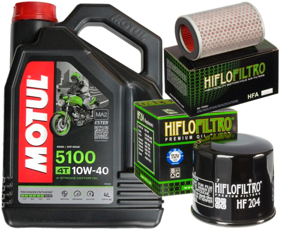 ZESTAW OLEJ MOTUL 5100 10W40 4L FILTRY HONDA CB600 HORNET 03-07