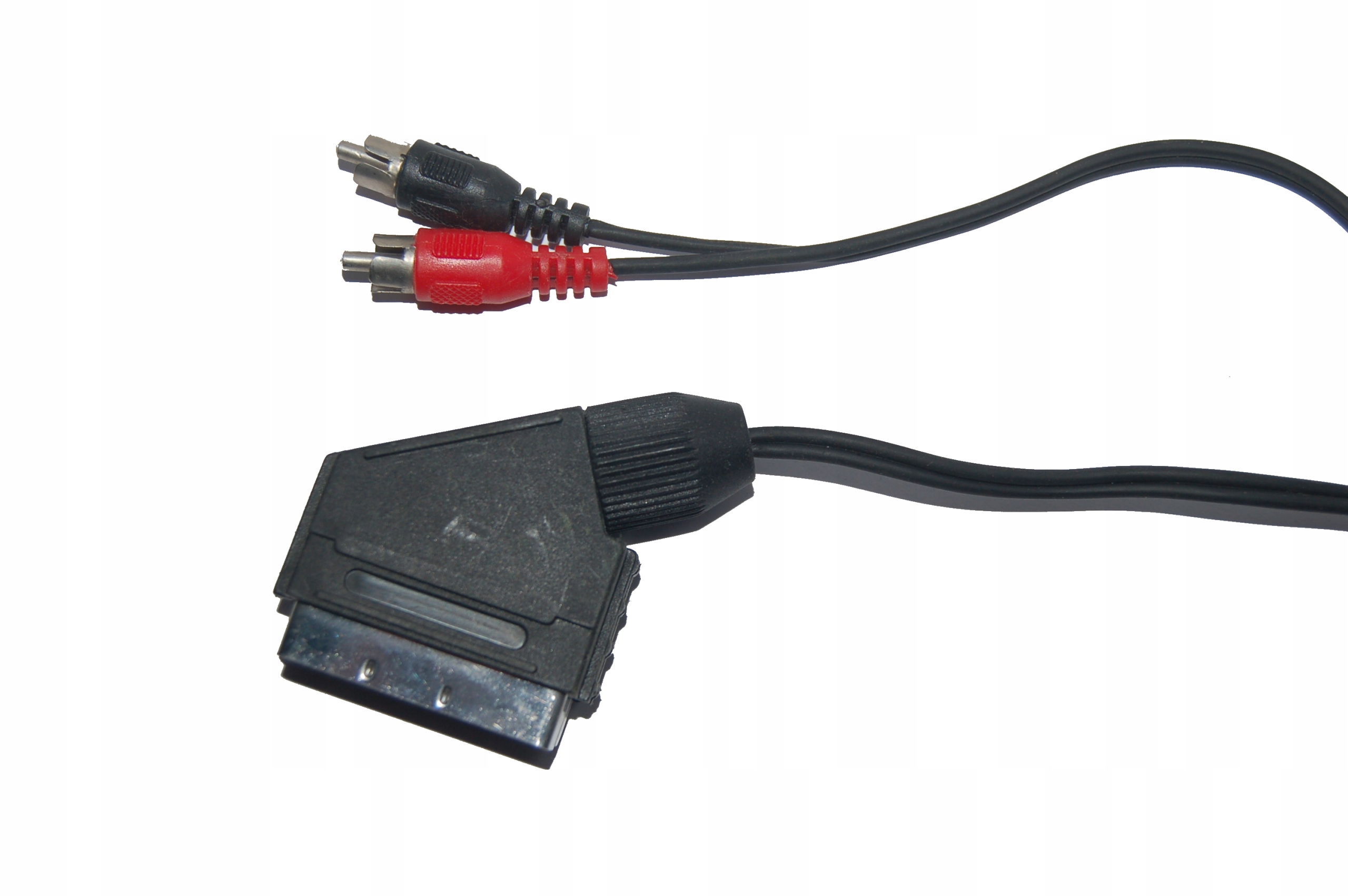 Kábel konektor Scart ---> 2 konektory RCA len audio, 3m