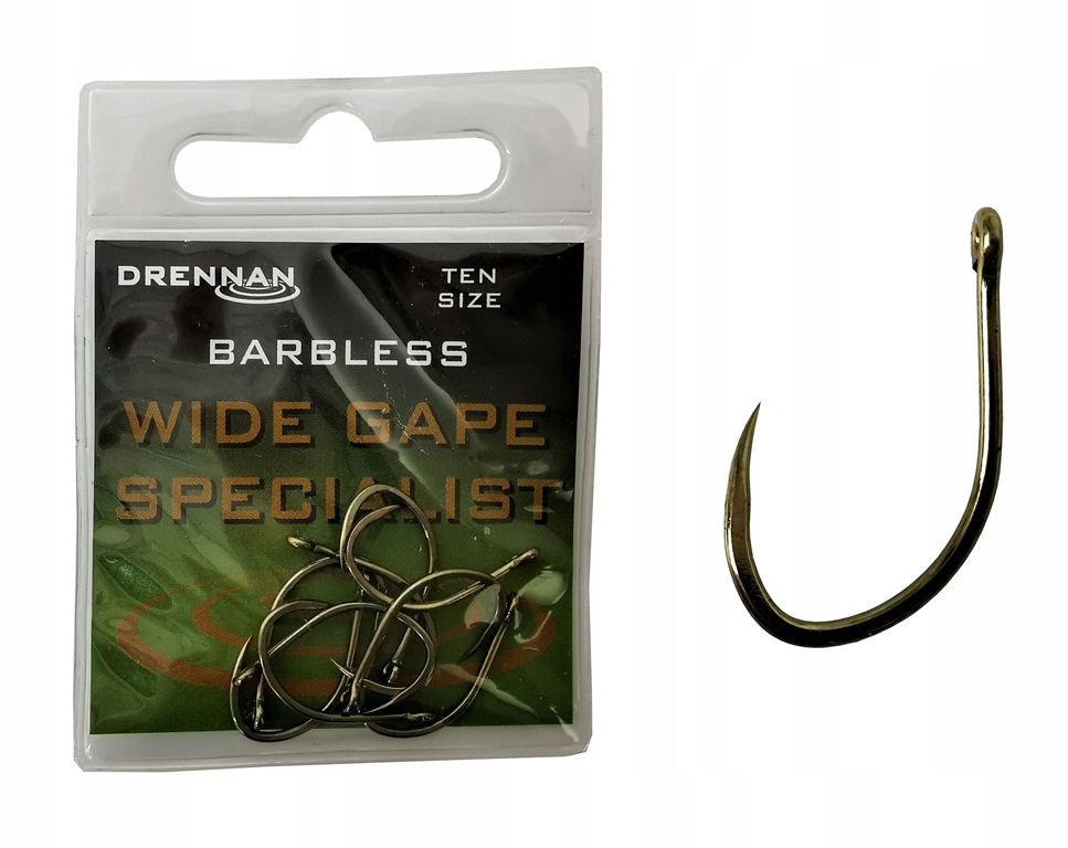 Drennan Haczyki Wide Gape Specialist r.16 Barbless 10szt.