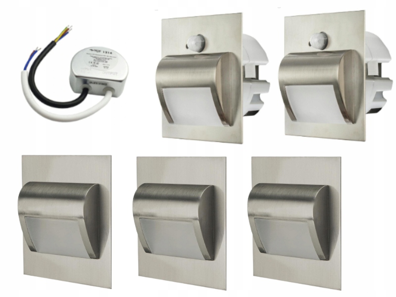 Sada schodišťových světel Halogen Led 5x senzory