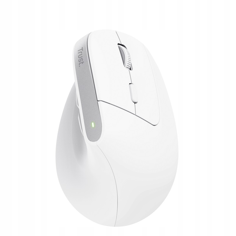 Trust Bayo+/Vertikálna/Optická/Pre pravákov/2 400 DPI/USB+BT/Biela