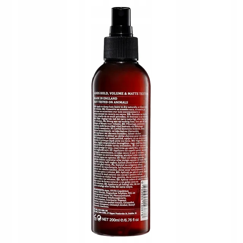 Sól morska do włosów Dapper Dan Sea Salt Spray 200ml Marka Dapper Dan