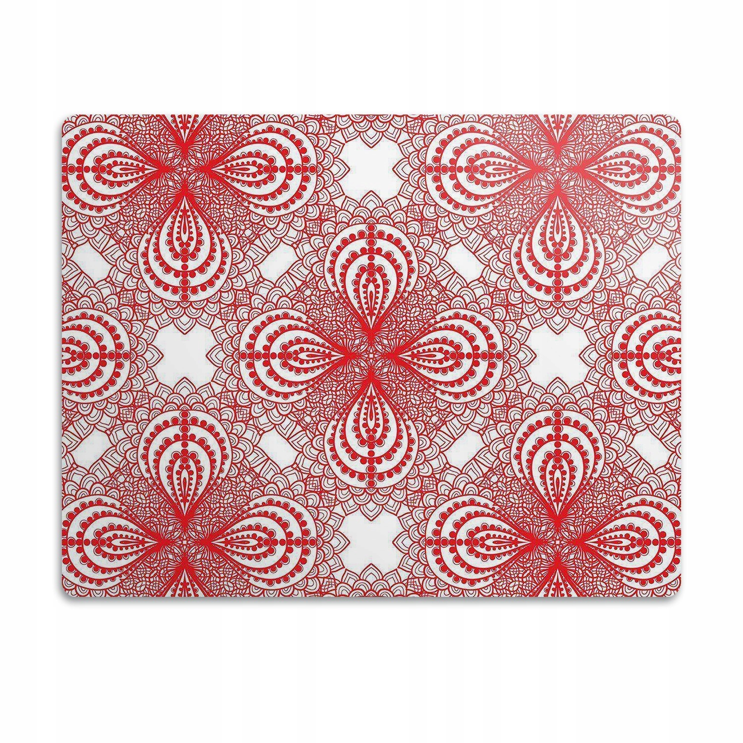 Levně Pro psa podložka pod misku Červená krajka 90x60