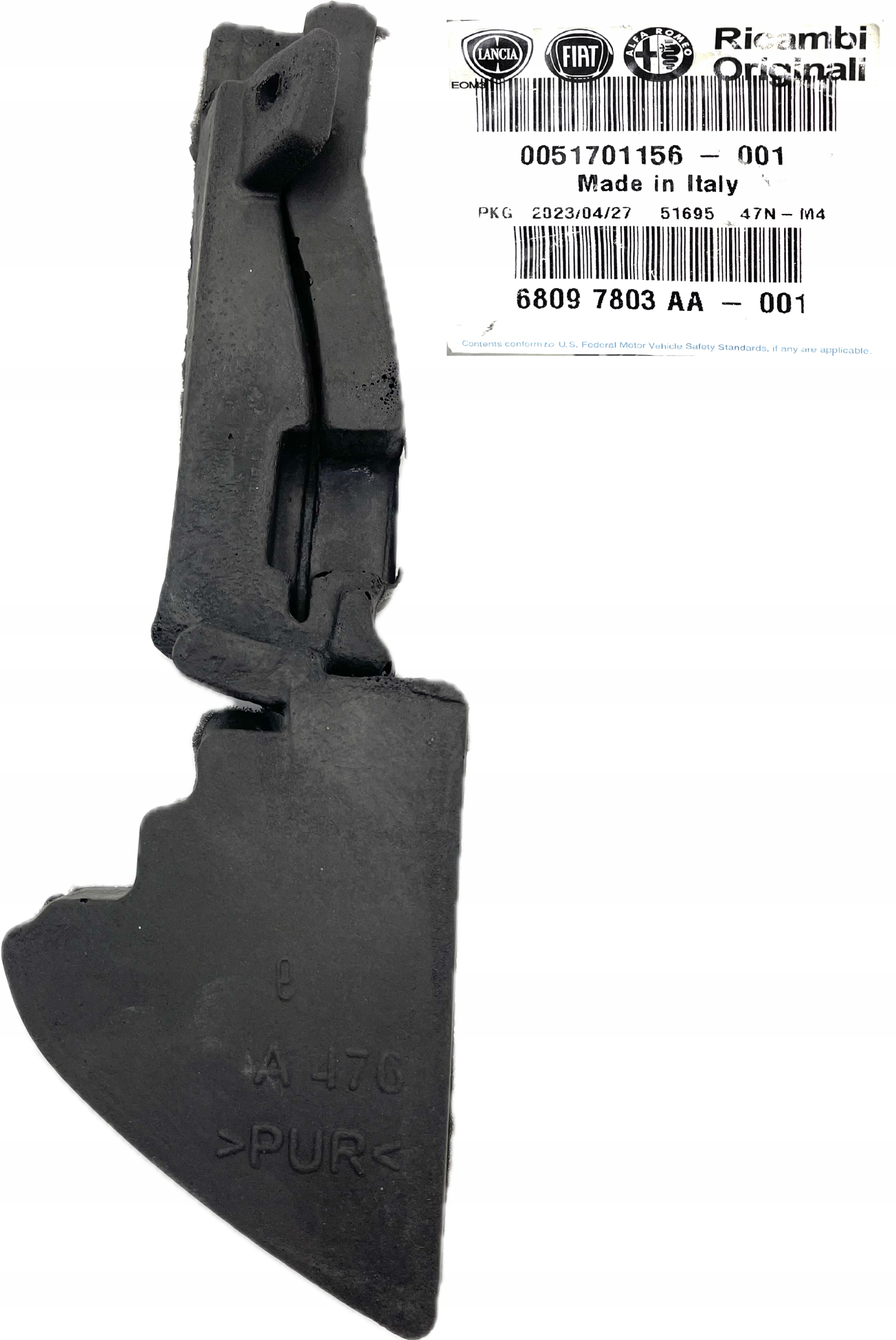 USZCZELKA MASKI POKRYWY SILNIKA LEWA FIAT GRANDE PUNTO EVO 51701156 FCA OE