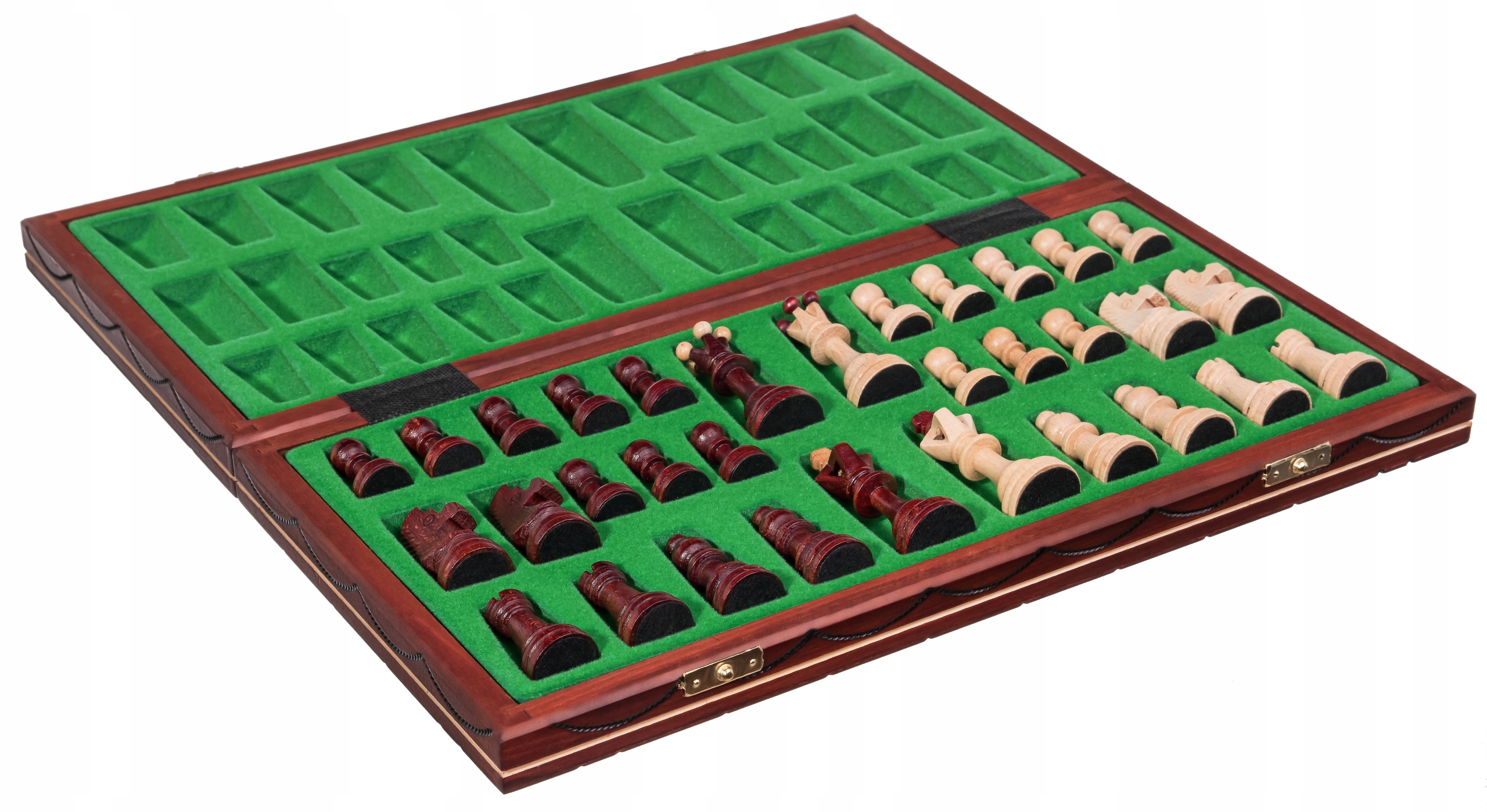 SZACHY SENATOR drewniane mahoniowe 42 duże wypalane klasyczne gra planszowa Rodzaj szachy drewniane turniejowe