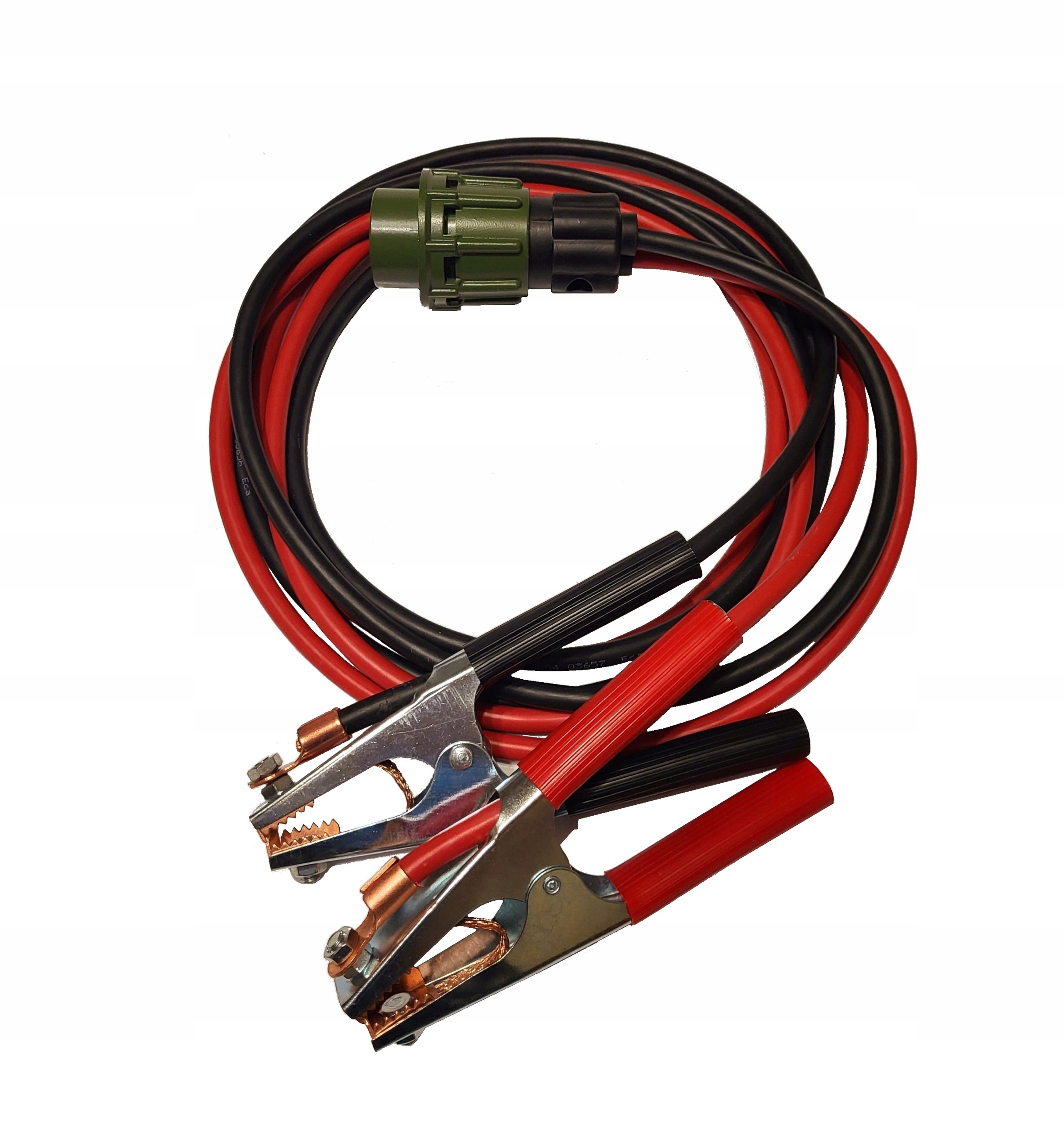 Startovací kabely 35 mm² zástrčka Nato s maticí Polský Kabel Flex 7,5 metru
