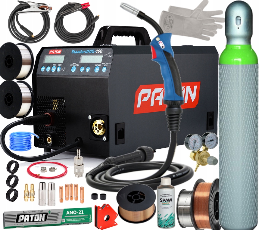 SPAWARKA INWERTEROWA PATON STANDARD MIG160 MMA TIG