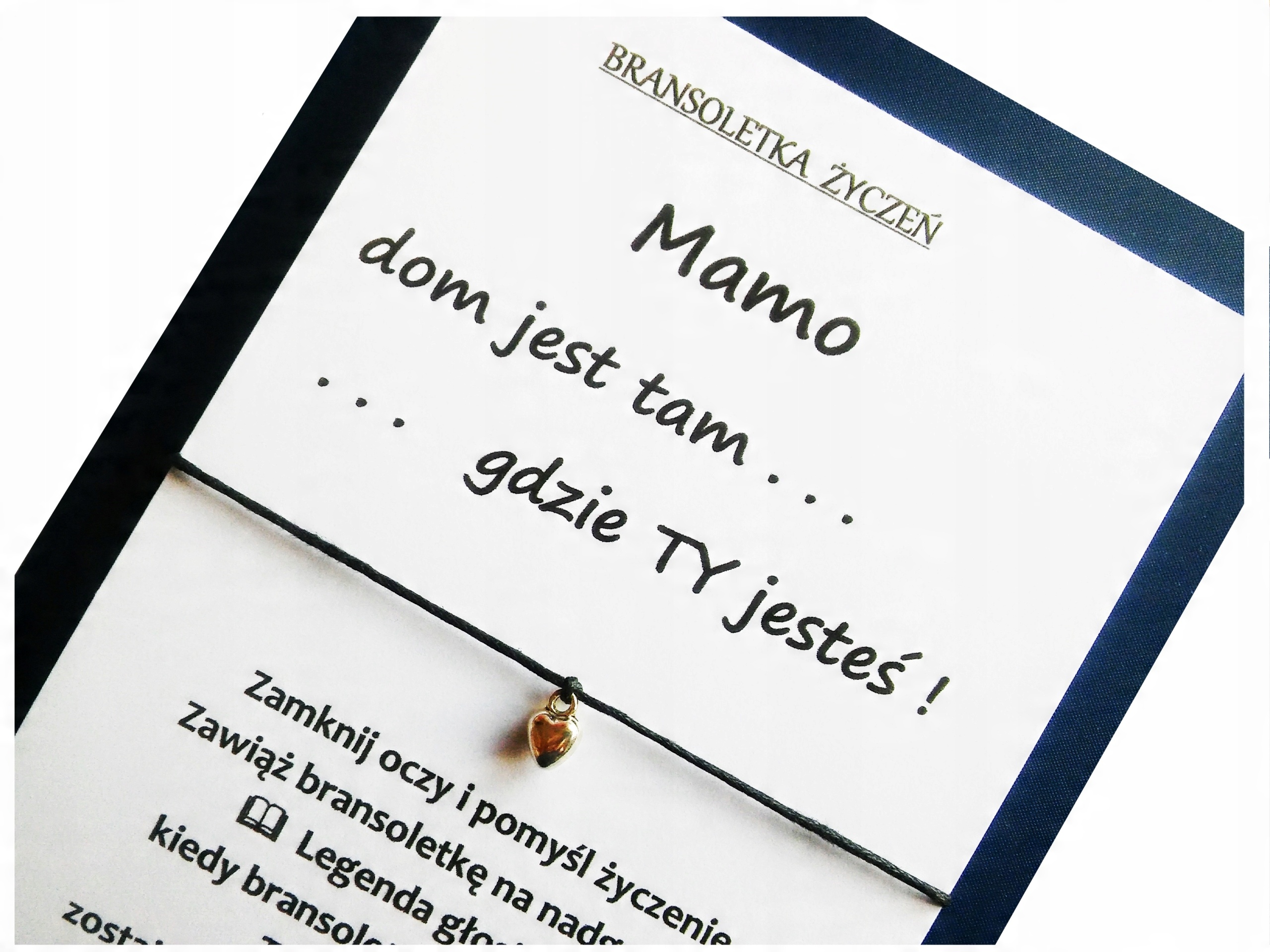 

Bransoletka Życzeń Dom tam gdzie Mama 049