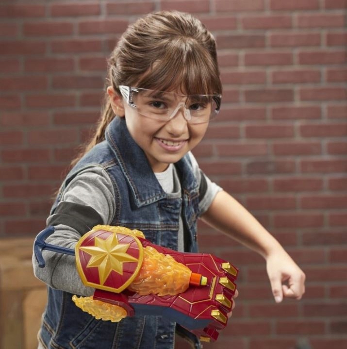 KAPITAN MARVEL NERF TARCZA REKAWICA WYRZUTNIA Marka NERF