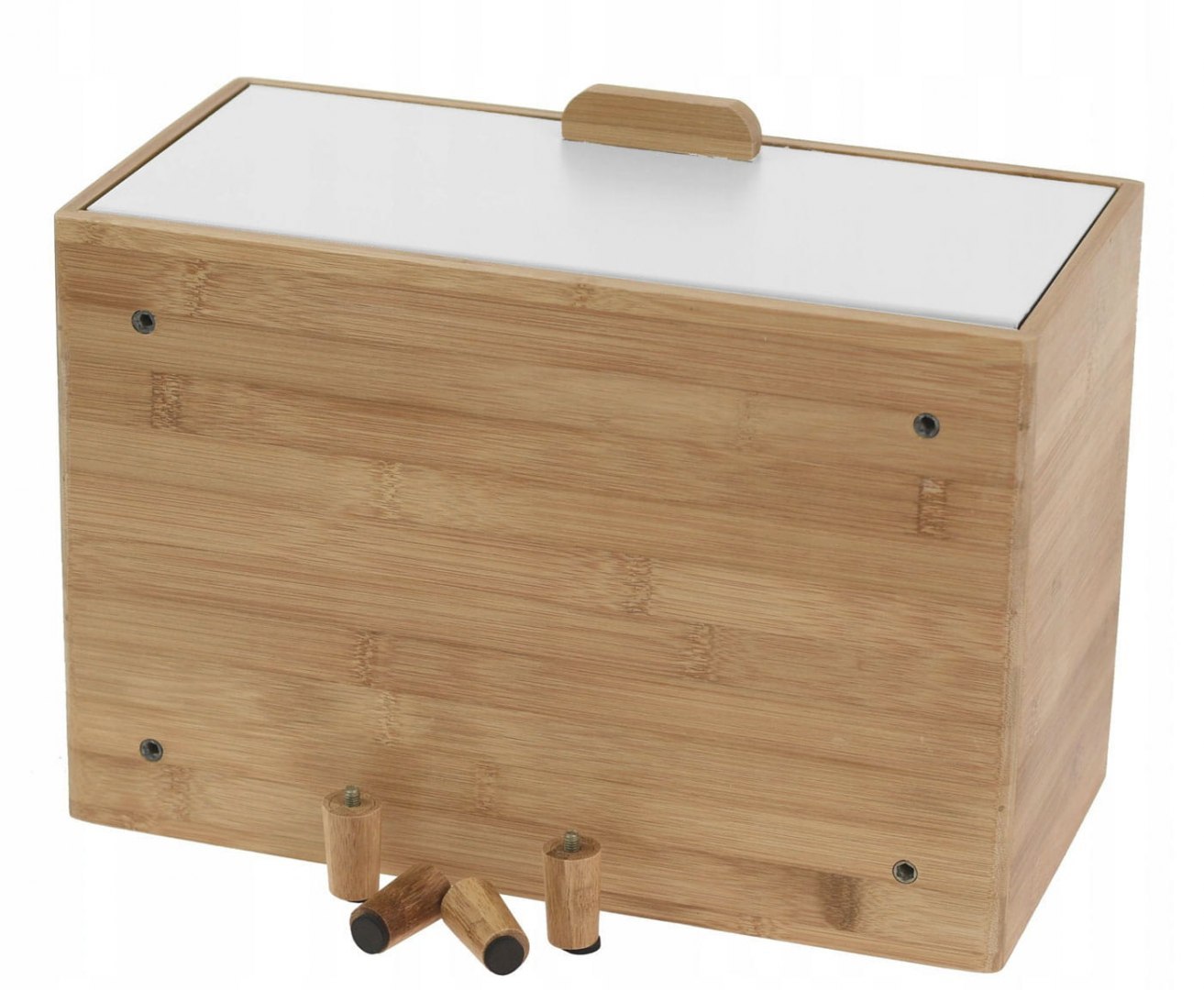 CHLEBAK BAMBUSOWY KRISBERG KS-2606 Kolor biały beżowy