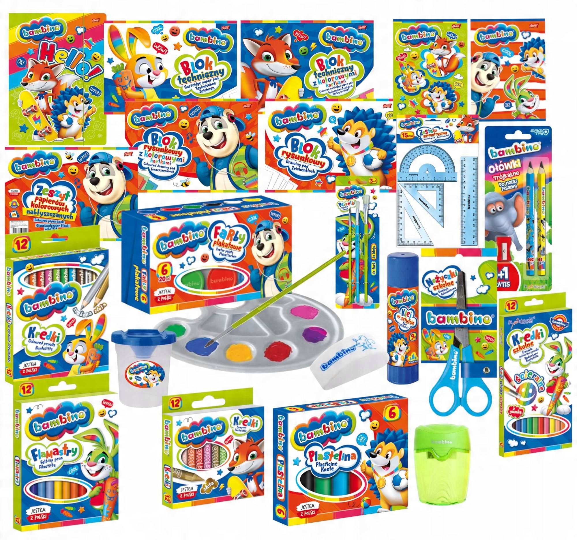 

Bambino Wyprawka Szkolna Zestaw Premium Box 23 El.