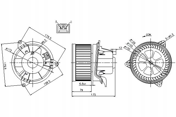 Nissens Dmychadlo Ford Focusmondeo III Tourneo Con