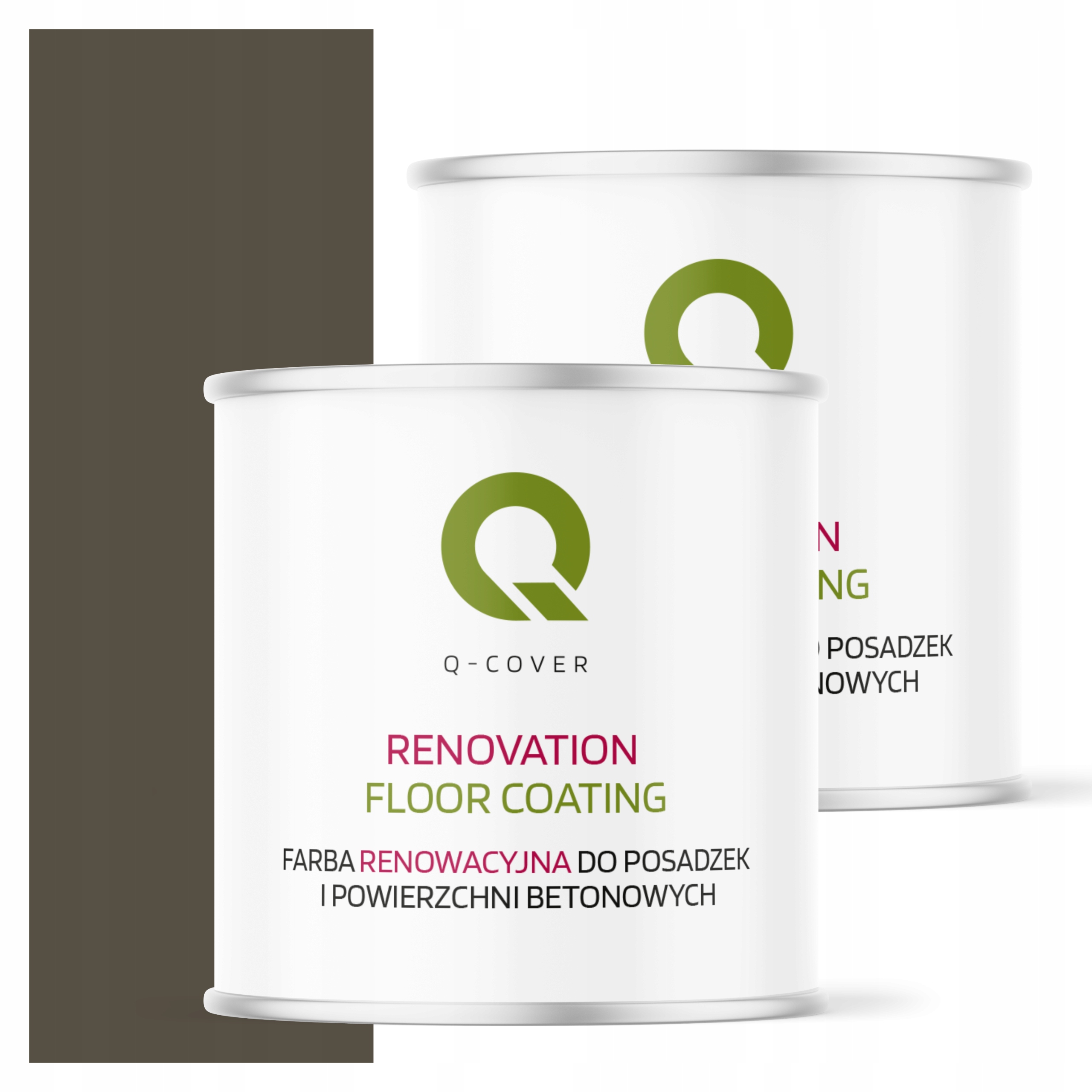 Ochranná farba na podlahy Renovačná šedá hnedá 7013 polomatná 2,5 l