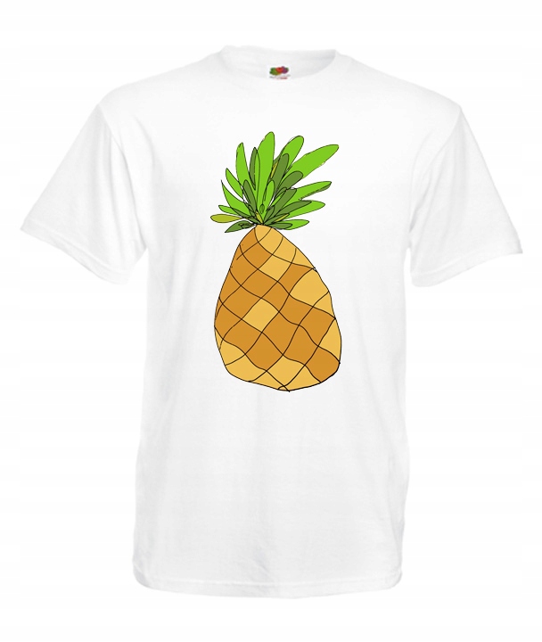 

XXL Koszulka Męska Ananas Roślina Plant Owoc Wzór